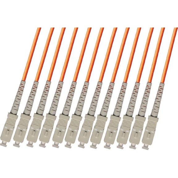 RiteAV - Direct Burial/Outdoor SC-SC 12-Strand Fiber Optic Cable - Multimode (62.5/125) - 10M