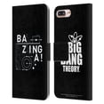 thumbnail image 1 of Head Case Designs Officially Licensed The Big Bang Theory Bazinga Physics Leather Book Wallet Case Cover Compatible with Apple iPhone 7 Plus / iPhone 8 Plus, 1 of 6
