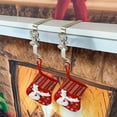 thumbnail image 6 of Zawou Silver Christmas Stocking Hooks, Holiday Decorative Hangers for Socks, Indoor Wall, Tree, or Mantel, Durable Festive Accent, 6 of 6