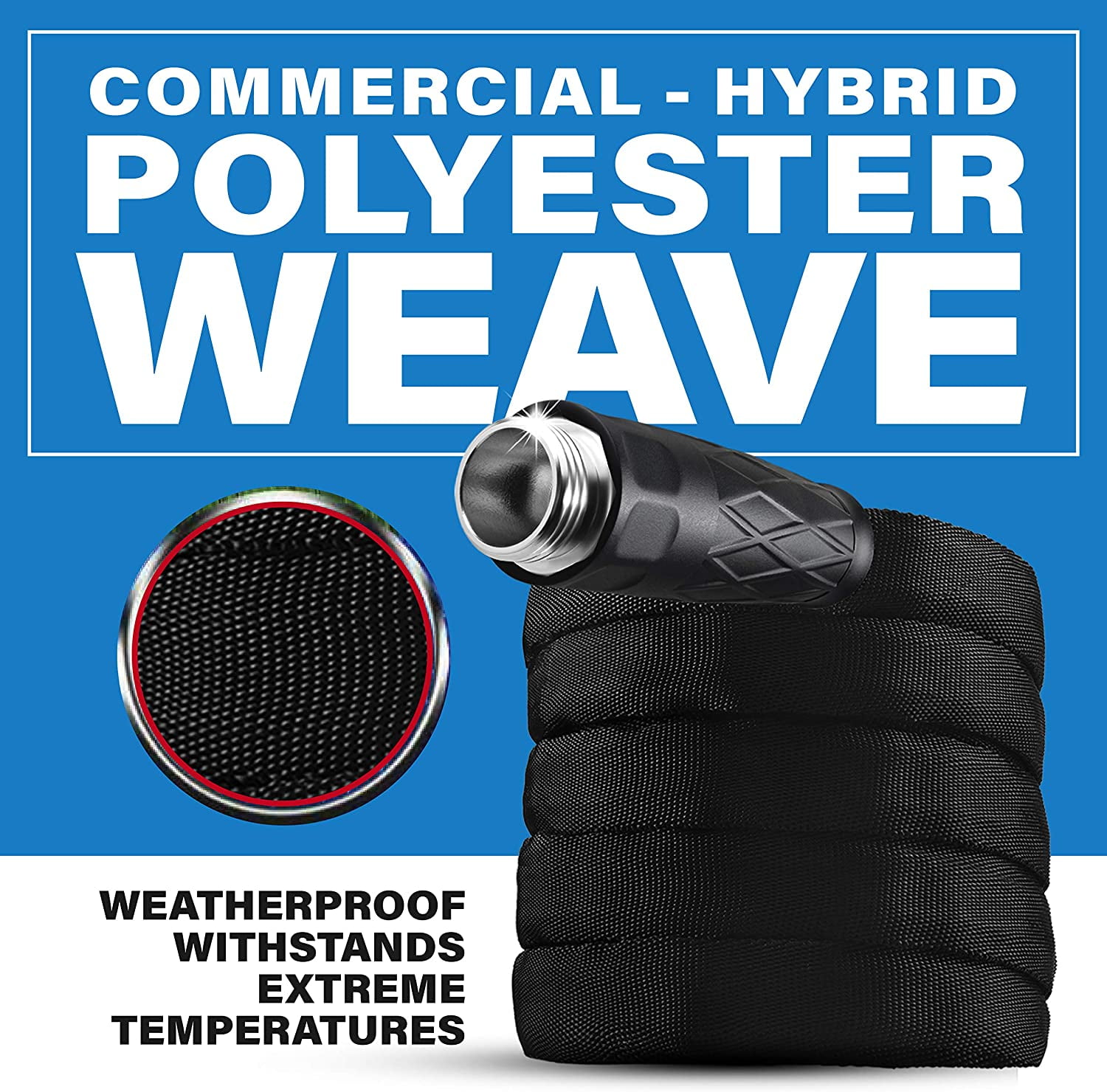 Bionic Flex Garden Hose Flexible Water Hose Lightweight Weatherproof 75 Ft Garden Hose