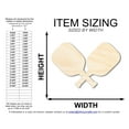 thumbnail image 2 of Unfinished Crossed Pickleball Paddle Shape 12" / 1/4", 2 of 3