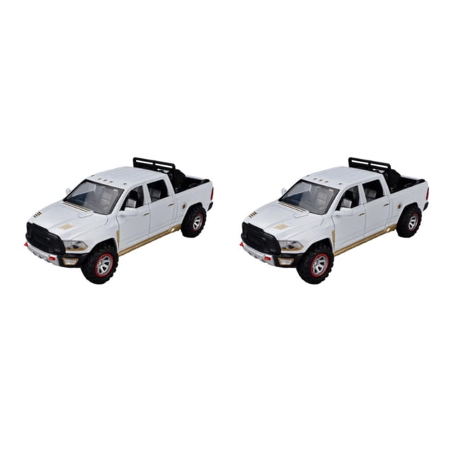 Vogacara Juguete de modelo de coche de aleación de 2 uds., seguro y no tóxico, protección del medio ambiente, pastilla de pintura, sonido blanco 2Conjunto