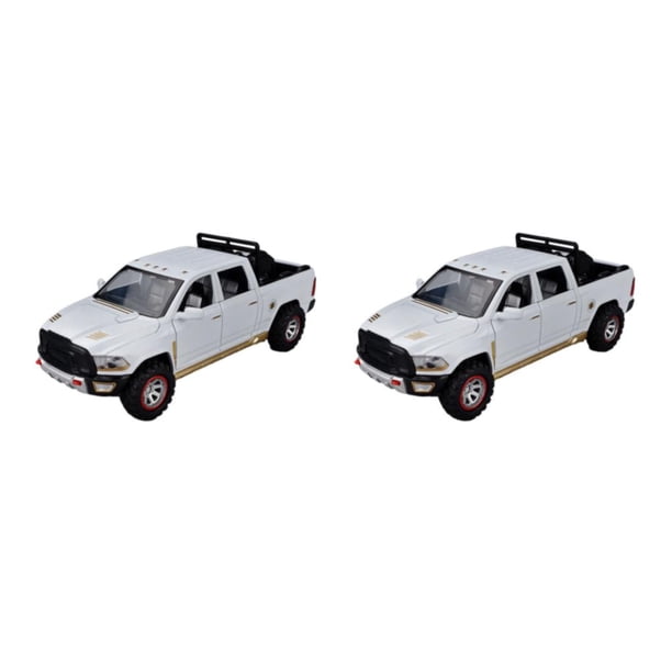 Vogacara Juguete de modelo de coche de aleación de 2 uds., seguro y no tóxico, protección del medio ambiente, pastilla de pintura, sonido blanco 2Conjunto