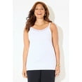 thumbnail image 4 of Catherines Women's Plus Size Petite Suprema Cami With Lace, 4 of 5