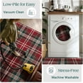 thumbnail image 5 of Christmas 3x5 Entry Rug - Small Washable Indoor Outdoor Mats for Front Door Non-Slip Porch Rug Holiday Tartan Plaid Throw Rugs for Living Room Bedroom Entryway Kitchen Office Porch Decor, 5 of 9