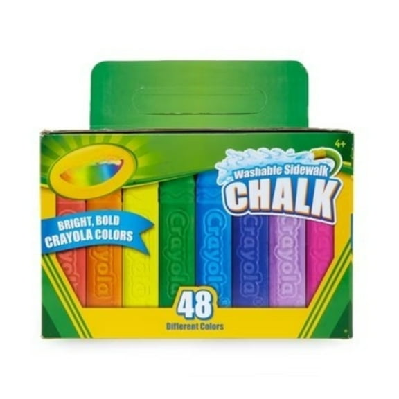 48ct Washable Sidewalk Chalk - Bold Colors