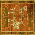 thumbnail image 1 of Ahgly Company Indoor Square Animal Yellow Traditional Area Rugs, 6' Square, 1 of 4