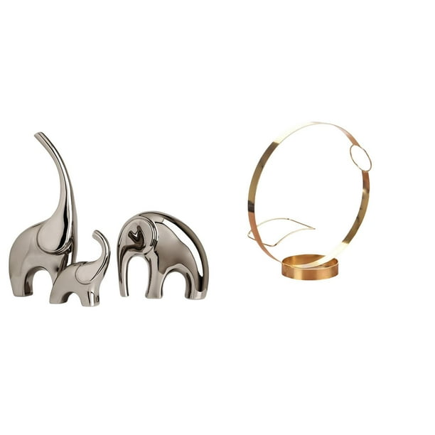 Estatua de elefante,Estatuas de elefantes de cerámica,figuras de elefantes,decoración,Portabotellas de vino,Soporte para botellas de vino,soporte para botellas de vino,estante de