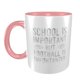 thumbnail image 2 of La escuela es importante, el fútbol es más importante, café, té, taza de cerámica, taza de trabajo de oficina, regalo, 2 of 7