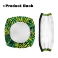 thumbnail image 3 of HELLHERO Yellow-Green Tie-Dye Palm Leaves Quick Installation Backrest Covers with Easy to Clean and Comfortable Polyester, 3 of 7