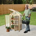 thumbnail image 2 of Expert Gardener Wooden Frame Greenhouse With Secure Locks For Indoor and Outdoor - Backyard Use, 2 of 12