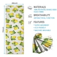 thumbnail image 2 of Yellow Lemon Fruit Flowers White Pattern Hot Yoga Mat Towel Non Slip for Hot Yoga - Quick-Drying Yoga Mat Cover with 4 Corner Pockets with Travel Bag - Hot Yoga Towel Non Slip 74"x26", 2 of 6