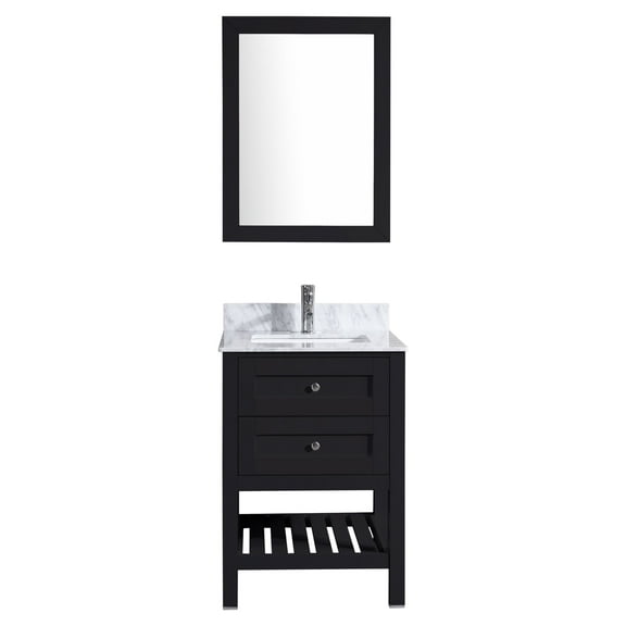 24" Espresso Vanity Cabinet Set LV6-24B