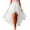White, variant on QHFBli Women's High-Low Tulle Tutu Skirts Elastic High Waisted Irregular Flowy Layered Skirts Fashion Carnival Party Outfits