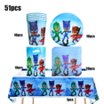 thumbnail image 3 of Birthday Party Decoration Balloons Disposable tableware set Super Hero Connor Tablecloth Plate Kids Favor Gift BPXZZ-81PCS, 3 of 6