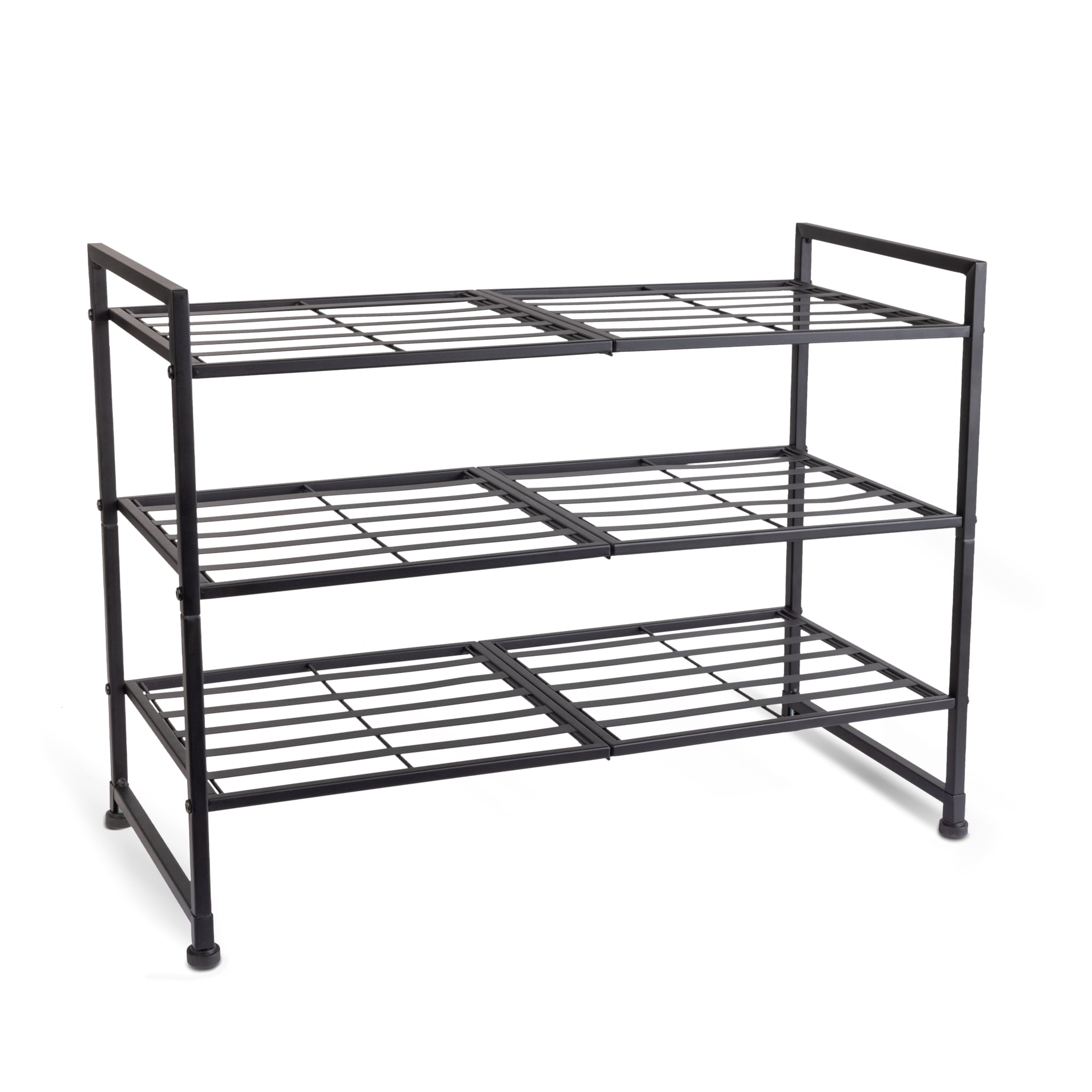 Better homes and gardens decorative gunmetal grey wood and metal shoe rack sale