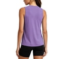 thumbnail image 3 of NELEUS Womens Plus Size Workout Tops for Casual Athletic Running Gym V Neck Loose Fit Yoga Shirts Summer Tees,Purple,US Size 2XL, 3 of 9