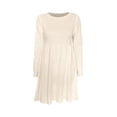 thumbnail image 5 of Gspmoly Robes Décontractées pour Femmes, Robe Chandail à Manches Longues et Col Rond Unie pour Femmes, Robe Chandail Longueur Genou, Robes de Cocktail, Articles en Liquidation, 5 of 5