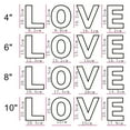 thumbnail image 5 of L-o-v-e Letter Cake Stencils Molds Cake Maker Decorative Fillings Layered Cake Baking Tools for DIY Wedding Birthday Anniversary, 5 of 8