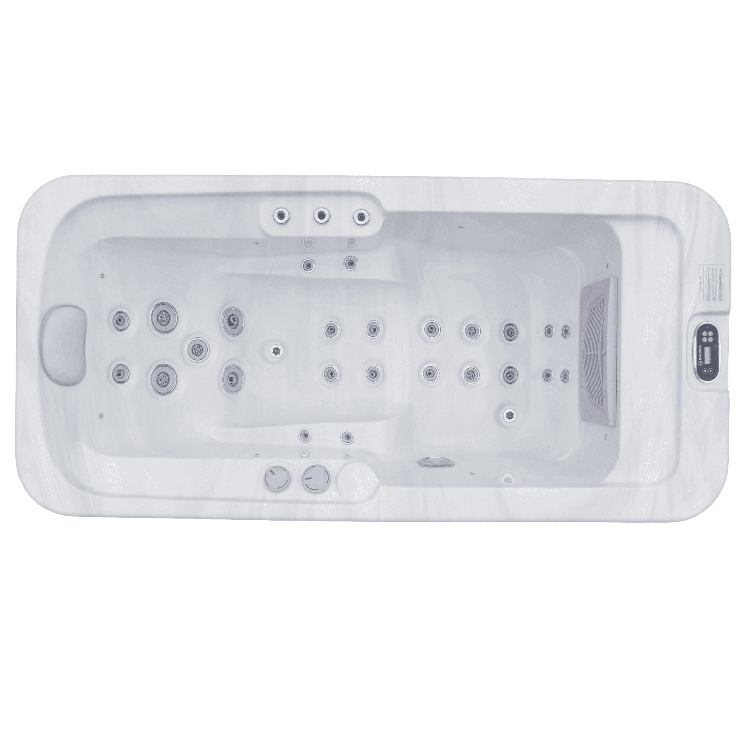 Lacey 1-Person 25-Jet Hot Tub with Side Waterfall and Underwater LED Lighting
