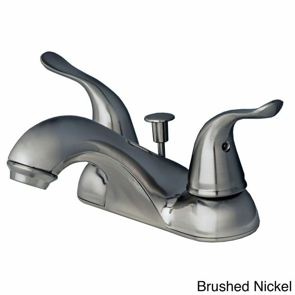 Builders Shoppe Centerset Bathroom Faucet Double Handle with Drain Assembly