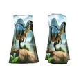 thumbnail image 7 of Naloa Lake Forest Dinosaur A Print Women's Summer Spring Casual Beach Sundress,Vacation Sleeveless Tank Crewneck Loose Dresses, 7 of 7
