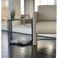 thumbnail image 3 of Pangea Home Fredo Modern Metal Side Table with A Tray Top in Black, 3 of 3