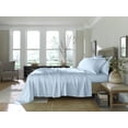 thumbnail image 5 of HomeRoots 523875 10 x 9.65 x 4.75 in. Powder Blue Tencel Lyocell Satin Beds Sheet Set - Set of 6, 5 of 7