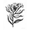thumbnail image 2 of Miller, Sara Zieve 15x18 White Modern Wood Framed Museum Art Print Titled - Ink Flower I, 2 of 4