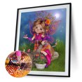 thumbnail image 2 of Cuadros Decorativos 5D DIY diamante pintura ojos grandes niña completo redondo taladro decoración Sywqhk Nuevos Originales, 2 of 9