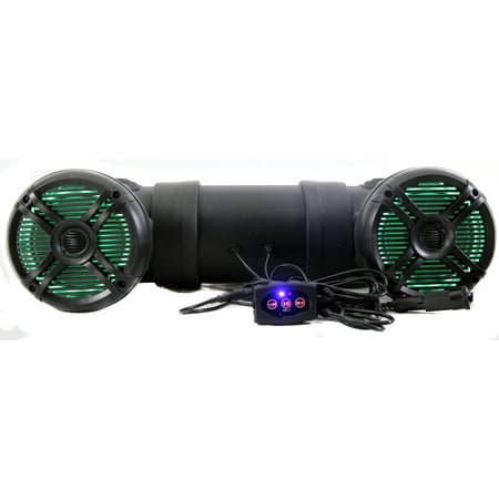 Infinity Marine Speakers - Q Power 500W Marine Bluetooth ATV Speaker System with LED Lights | QATV65BT-LED