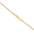 thumbnail image 4 of 10K Yellow Gold Diamond Cut Rope Chain Necklace â€“ Measures 24 Inches Length x 1.5mm Thickness, 4 of 7