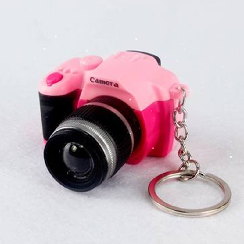 Pink Digital SLR Camera Lens for 1/12th Dollhouse Miniature Furniture Toy 