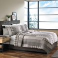 thumbnail image 4 of Eddie Bauer Fairview Ensemble de Courtepointe Réversible en Coton 3 Pcs, King, Gris, 4 of 6