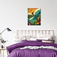 thumbnail image 6 of 12x16 inch Oil Paintings On Canvas Surfers And Flowers Bathroom Decor,Family Bathroom,Garden,Hotels Lounge Wall Decor Art Prints,Charm Flowers And Surfers Canvas Hanging Picture,For Cafes,Bar, 6 of 6