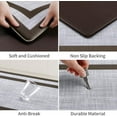 thumbnail image 5 of Kitchen Mats Set of 2 Cushioned Rugs Anti-Fatigue Mats for Kitchen Floor,Waterproof Non-Slip Mats and Rugs Set for Office,Floor,Laundry 17.3"×29"+17.3"×59",Chocolate, 5 of 6