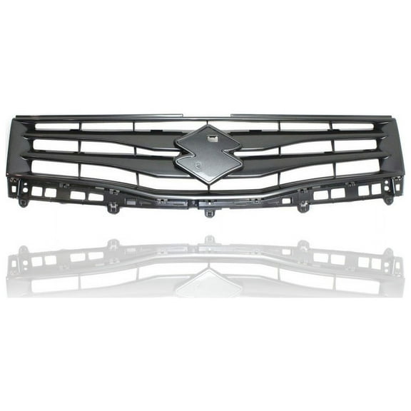 Grille - Compatible/Replacement for '13-13 Suzuki Grand Vitara - Upper Black Frame Insert, Emblem Provision - 7211177KA038B