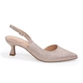 thumbnail image 3 of BOCCA Women’s Kitten Heel Pumps, Pointed Toe Glitter Dress Shoes for Work, Party & Evening Wear, 3 of 7
