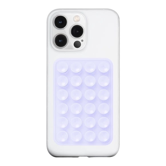 Funda de silicona con ventosa para teléfono, soporte LVShuliangPin, color morado