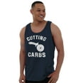 thumbnail image 5 of Cutting Carbs Pizza Cutter Foodie Tank Top T Shirts Men Women Brisco Brands L, 5 of 5