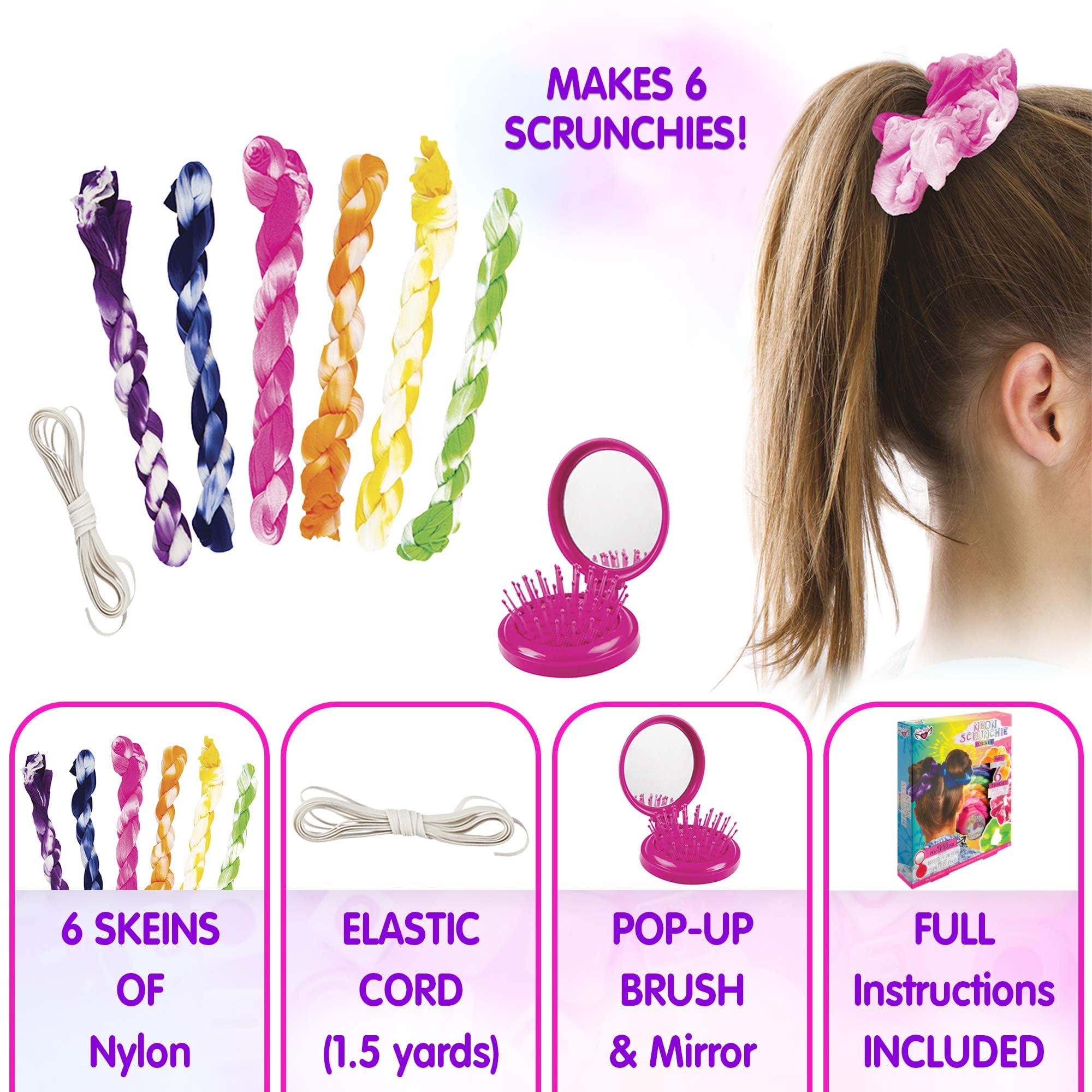 Tie Dye Kit for Kids, Dyes, Gloves, Rubber Bands, Hair Scrunchies, Scarves,  Bags - Yahoo Shopping