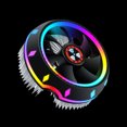 thumbnail image 3 of Graflsoa UFO-Style CPU Air Cooler with 5-Color RGB Lighting, Fluid Bearing, and Downward Airflow for Intel/AMD Processors, Removable Fan Design, Silver Finish, 3 of 7