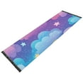thumbnail image 2 of Blue Purple Clouds Cartoon Bedroom Runner Rug 2'x 6' Non Slip Carpet Indoor Home Area Rug Living Room, 2 of 8