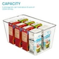 thumbnail image 4 of Vtopmart Clear Plastic Storage Bins, 4 PCS Pantry Organizer Bins with Handle,Medium, 4 of 7