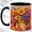 Black, variant on Daisy Watering Can Coffee Mug, Garden Floral Mug, Ceramic 11 oz