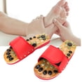 thumbnail image 4 of Zapatillas masajeadoras de pies, zapatos de masaje con suela dura y adoquines (rojo 39), 4 of 8