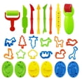 thumbnail image 1 of 26PCS Kids Clay Dough Kit DIY Creative Funny Dough Tool Set Clay Play Tool, 1 of 10