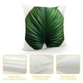 thumbnail image 4 of COMIO Green Palm Leaf Pillow Covers Decorative Tropical Jungle Banana Leaves Throw Pillow Covers Square Cushion Cover for Home Sofa Couch, 4 of 5
