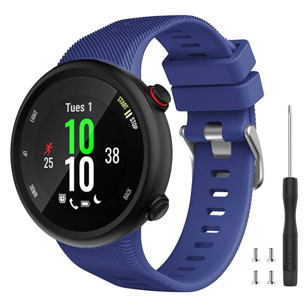 Watbro Compatible Con Garmin Forerunner 45S Band Correa De Repuesto Deportiva De Silicona Suave Correa De Fitness Pulsera Para Reloj Inteligente Garmin Forerunner 45S