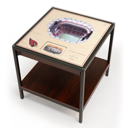 Arizona Cardinals 25-Layer StadiumViews Lighted End Table